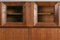 Solid Walnut Credenza with Vitrine Top by Giuseppe Rivadossi, Italy, 1970s 4