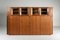 Solid Walnut Credenza with Vitrine Top by Giuseppe Rivadossi, Italy, 1970s 9