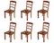 Art Deco Futurist Upholstery Dining Chairs by Osvaldo Borsani for Guido Pennati, 1930s, Set of 6, Image 1