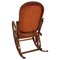 Art Nouveau Rocking Chair in Steam Bent Beechwood & Leather from Thonet 3