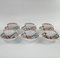 Antique Patterned Imari Cups & Saucers from Meissen, Set of 6 1