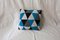 Black & Blue Triangles Geométrica Cushion from Com Raiz 1