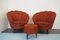 Armchairs & Ottoman in the Style of Gio Ponti, Italy, 1950s, Set of 3 1