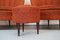 Fauteuils et Ottomane de Style Gio Ponti, Italie, 1950s, Set de 3 2