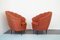 Armchairs & Ottoman in the Style of Gio Ponti, Italy, 1950s, Set of 3 8