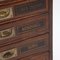 English Mahogany & Brass Fitted Doctors Cabinet Drawers, 1930s 4