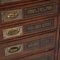 Meuble Doctors Cabinet Drawers en Acajou et en Laiton, Angleterre, 1930s 14