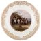 Antique Meissen Decoration Plate in Hand-Painted Porcelain with Hunting Motif, Image 1