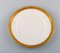White Porcelain Dagmar Dinner Plates with Gold Edge from Royal Copenhagen, Set of 10 2