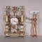 18th Century French Gilded Bronze and White Marble Table Clock, Image 2