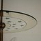 Lámpara de araña italiana de vidrio y latón, años 50, Imagen 10
