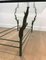 French Wrought Iron Coffee Table with Tree Branches, 1970s 7