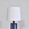 Large Danish Modern Blue Table Lamps from Søholm Stoneware, 1960s, Set of 2 13