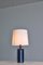 Large Danish Modern Blue Table Lamps from Søholm Stoneware, 1960s, Set of 2, Image 6