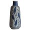 Large Danish Modern Blue Ceramic Floor Vase by Rigmor Nielsen for Søholm, 1960s 1