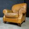 Vintage Light Leather Armchair, Image 1