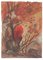 Autumn Landscape- Original Watercolor on Paper by Jean Delpech - 1942 1942, Image 1