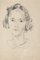 Girl - Original Pencil on Paper by Sandro Vangelli - 20th Century 20th Century 2