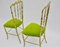 Vintage Brass Chiavari Side Chairs, 1950s, Set of 2, Image 8