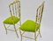Vintage Chiavari Beistellstühle aus Messing, 1950er, 2er Set 8