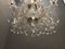 Lámpara de araña italiana grande de cristal de Murano, años 50, Imagen 3