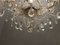 Lámpara de araña italiana grande de cristal de Murano, años 50, Imagen 10