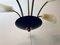 Large Sputnik Spider Floral 6-Arm Ceiling Lamp in Plastic & Brass, 1950s 11