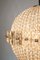 Mid-Century German Glass Bead 13-Burner Chandelier from VEB Leuchtenbau Leipzig, 1960s 3