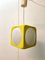 Space Age Model Dice Ceiling Lamp in Yellow by Lars Schöler for Hoyrup Lamper, 1970s 1