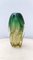 Green and Yellow Sommerso Murano Glass Vase, 1950s 6
