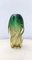 Green and Yellow Sommerso Murano Glass Vase, 1950s 5