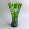 Böhmische Vase aus poliertem Kristallglas, 1940er 4