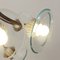Lustre en Laiton et Verre avec 16 Lampes, 1950s 7