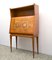 Mid-Century Bar Cabinet in Wood with Hand-Painted Decoration, 1950s, Image 2