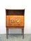 Mid-Century Bar Cabinet in Wood with Hand-Painted Decoration, 1950s 1