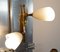 Italian Brass & Opaline Glass Sconces in the Style of Stilnovo, 1950s, Set of 4 11