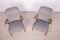 Mid-Century Grey Swedish Armchairs, 1970s, Set of 2 5