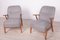 Mid-Century Grey Swedish Armchairs, 1970s, Set of 2 1