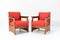 Oak Art Deco Hague School Lounge Chairs by Henk Wouda for Pander, 1924, Set of 2, Image 1