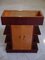 Rosewood & Birdseye Maple Bar Cabinet with Top Display Case, 1930s 7