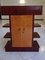 Rosewood & Birdseye Maple Bar Cabinet with Top Display Case, 1930s, Image 11