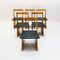 Church Pew Style Oak Dining Chairs by Erik Deforce, 1990s, Set of 6 5