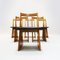 Church Pew Style Oak Dining Chairs by Erik Deforce, 1990s, Set of 6, Image 3