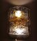 Lámpara de pared era espacial de cristal de Murano, años 70, Imagen 13
