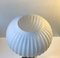 Vintage Scandinavian Opaline Glass and Brass Table Lamp, 1960s, Image 4