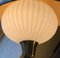 Vintage Scandinavian Opaline Glass and Brass Table Lamp, 1960s 6