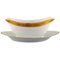 White Porcelain Dagmar Sauce Boat with Gold Edge from Royal Copenhagen, 1960s, Image 1