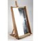 Espejo con estante de madera, años 40, Imagen 1