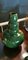 Grüne Art Deco Emaille Vase aus Terrakotta mit Goldverzierungen von Sainte-Radegonde, 15