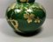Grüne Art Deco Emaille Vase aus Terrakotta mit Goldverzierungen von Sainte-Radegonde, 10
